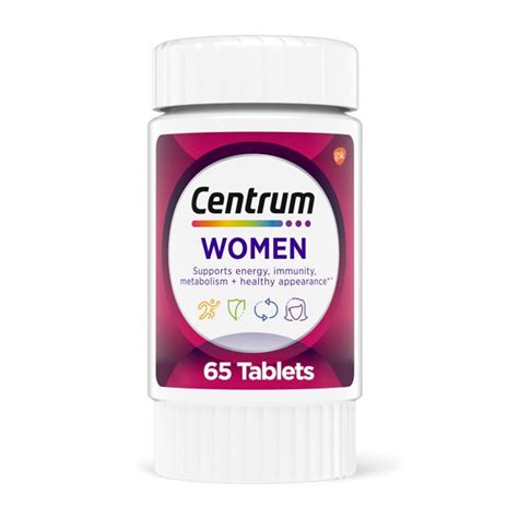 Centrum Multivitamins For Women Multivitamin Multimineral Supplement 65 Count