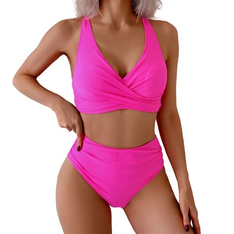 Idall High Waisted Bikini Sets For Women Bathing Suit Woman New Split Wrap Hollow Out Bikini