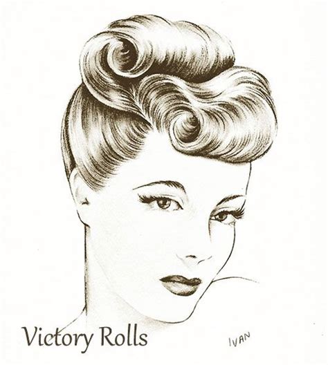 Victory Rolls Vintage Hairstyles Tutorials Vintage Hairstyles