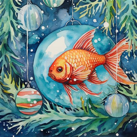 Christmas Fish Art Free Stock Photo Public Domain Pictures