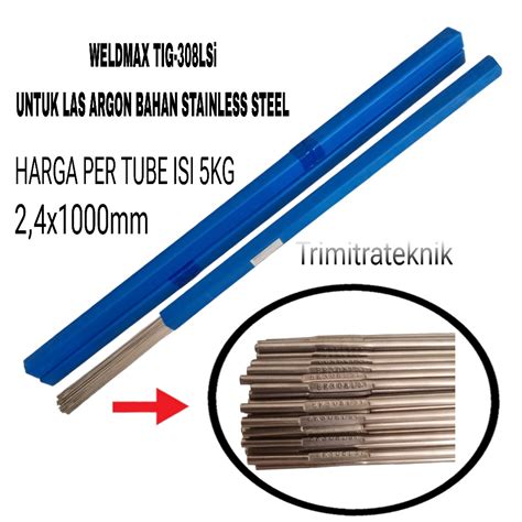 Jual Kawat Las Argon Stainless Lsi Mm Weldmax Tig Filler