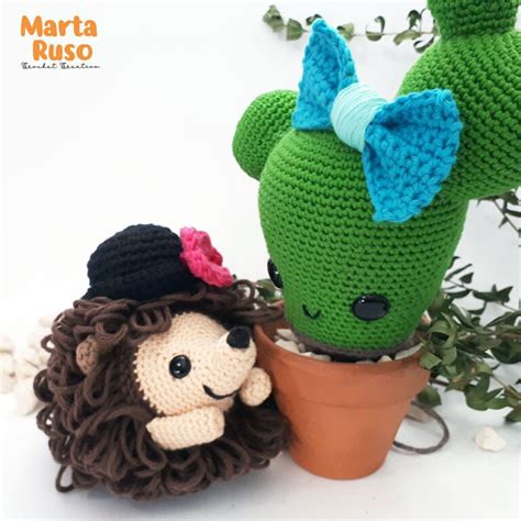 Patrón Erizo y Cactus amigurumi Marta Ruso