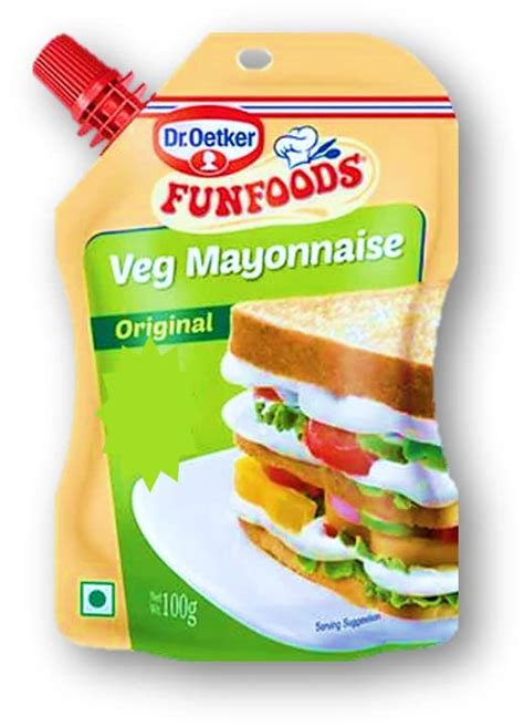 Dr Oetker Funfoods Veg Mayonnaise Original 100g Unique Amazon In