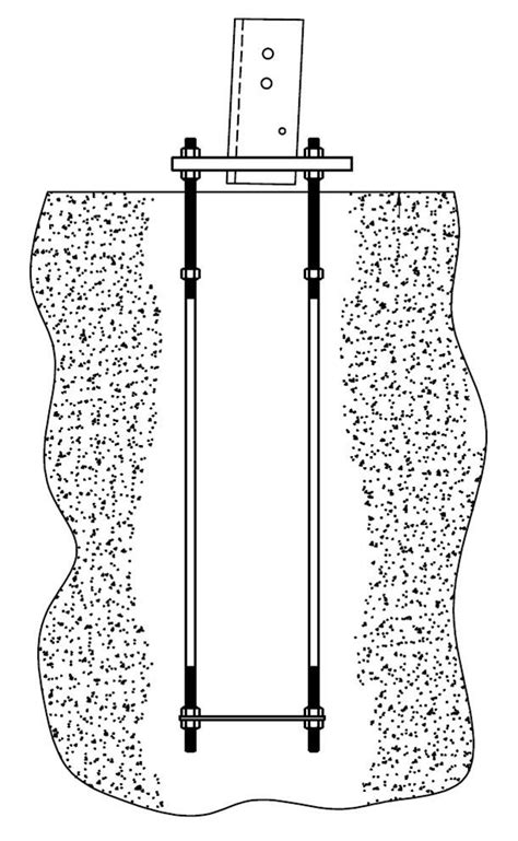 Rohn Ral08 Rohn Ral Series Tower Base Anchors Dx Engineering