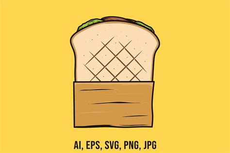 Toast Sandwich Vector Drawing Graphic By Raulyufitraf Creative Fabrica