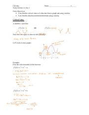 Finding Critical Values Extrema In Calculus Functions Course Hero