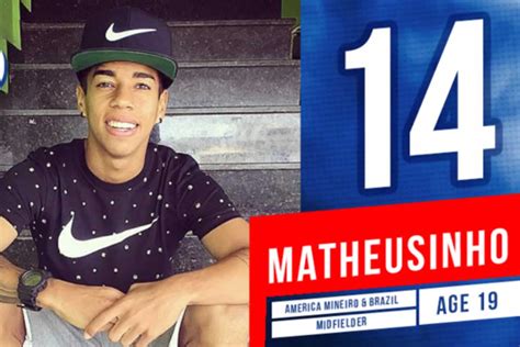 Matheusinho do América é eleito 14º melhor jogador de futebol Sub 20