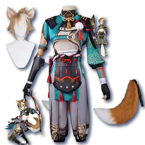 Genshin Impact Gorou Cosplay Costume Anime Alloween For Woman Complay