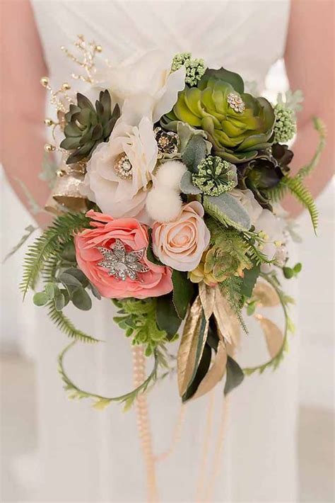 Brooch Wedding Bouquets 24 Ideas For Gorgeous Look Bridal Brooch