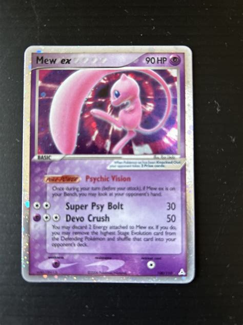 Mew Ex Pokemon Card Ex Holon Phantoms Ex Holo Rare Near