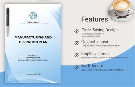 Manufacturing and Operation Plan Template in Word, PDF, Google Docs - Download | Template.net