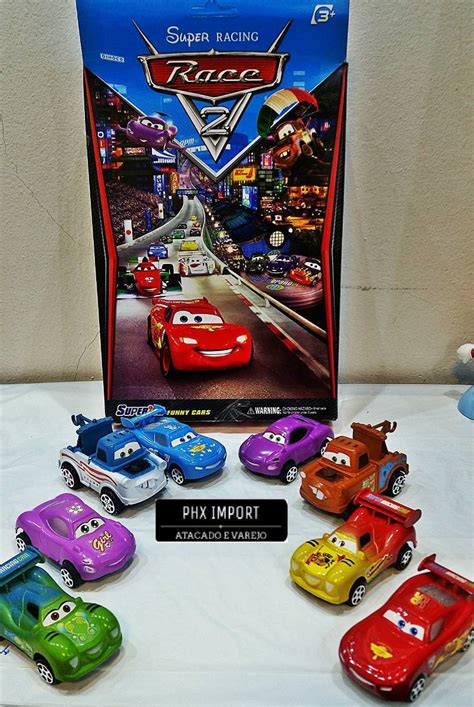 Kits Carrinhos De Brinquedo Filme Carros Mcqueen Cars R