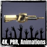 Grenade Launcher Gold Apocalypse Weapons