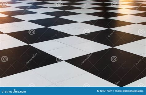 Big Black and White Checkered Pattern Tiles. Stock Image - Image of black, background: 121317837