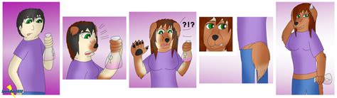 When You Dont Read Labels Anthro Dog Girl Tf Tg By Sparkbolt3020 On