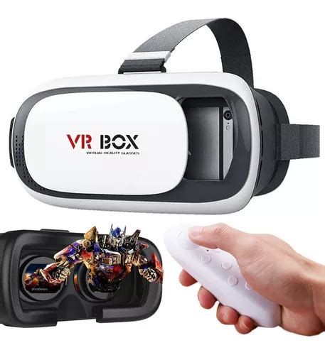 Kit Vr Box Casco De Realidad Virtual D Joystick Bluetooth