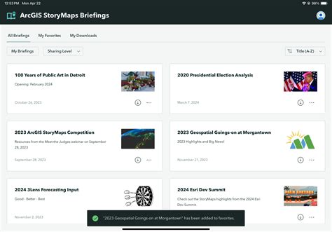 Whats New In The Arcgis Storymaps Briefings App April