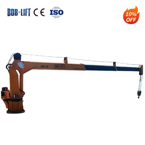 Kg Bob Lift Ton Marine Telescopic Boom Ship Crane Marine Deck