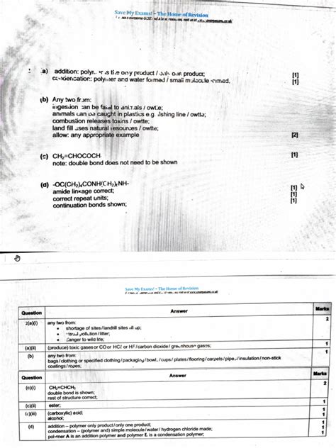 Organic Chemistry Polymers | PDF | Applied And Interdisciplinary ...