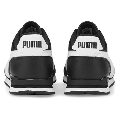 Puma St Runner V Mesh Erkek Siyah G Nl K Stil Ayakkab Sportive