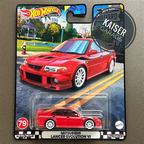 Hot Wheels Premium Boulevard Mitsubishi Lancer Evolution Iv Minor Crease Shopee Malaysia