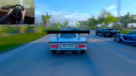 Mercedes Benz Amg Clk Gtr Vs The Goliath Forza Horizon Logitech