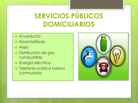 Servicios P Blicos Domiciliarios Ii Trabajo Ppt