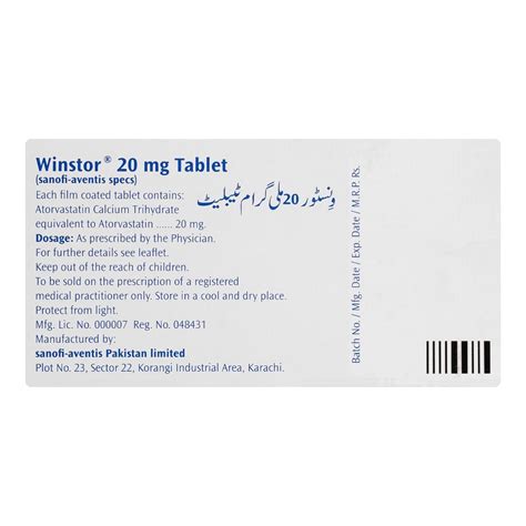 Buy Barrett Hodgson Winstor Tablet Mg Pack Online At Best Price