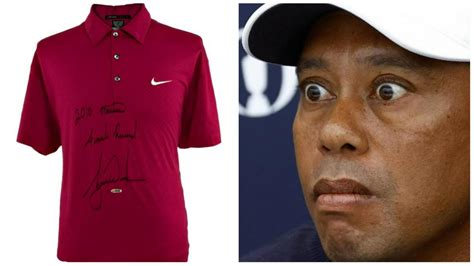 Tiger Woods signed Masters Sunday shirt sells for HUGE money at auction ...