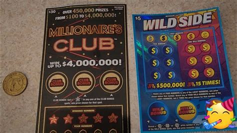 Michigan Lottery 30 Scratch Off Scratcher ⭐️ Millionaires Club