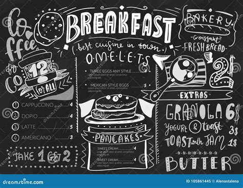 Menu Chalkboard Design