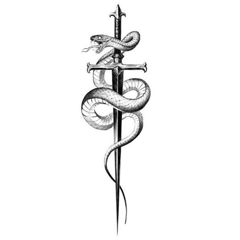 Pin On In Spine Tattoo For Men Snake And Dagger