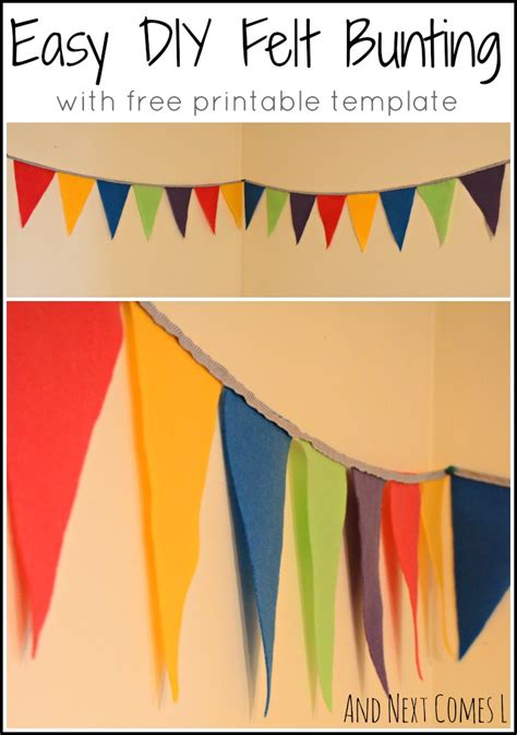 Easy Diy Felt Bunting And Next Comes L