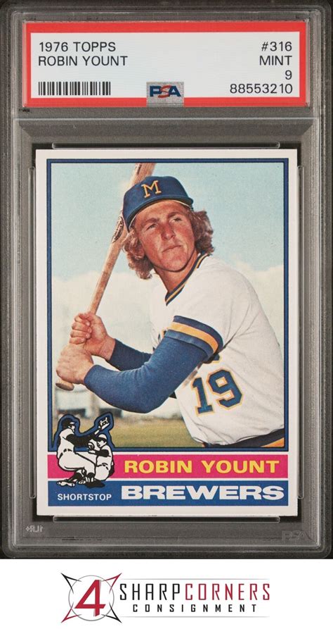 1976 TOPPS 316 ROBIN YOUNT BREWERS HOF PSA 9 B3998309 210 EBay