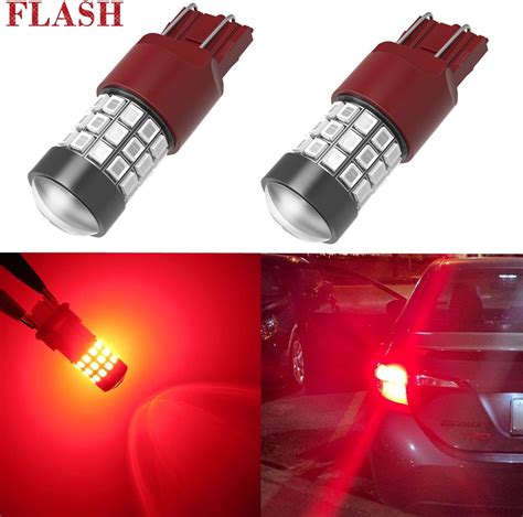 T Led Red Dual Filament Bulbs Car Brake Lamp Turn Signal Tail