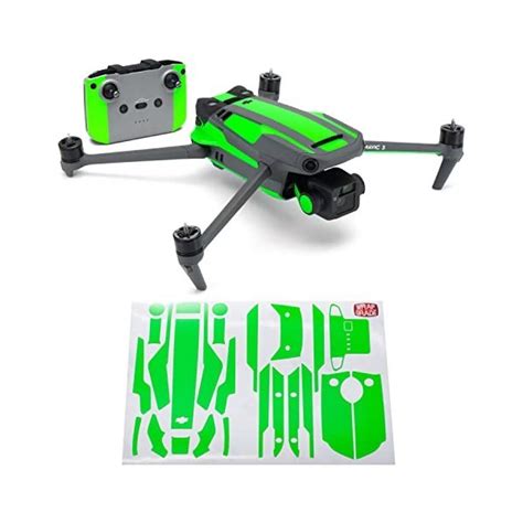 Wrapgrade Skin Compatible Avec Mavic 3 Accent Color Neon Green