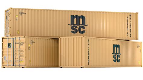 Mediterranean Shipping Company MSC Container 3D Model By ALPHA3DST