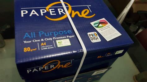 Kertas HVS Paper One A4 80 Gram READY Buku Alat Tulis Alat Tulis