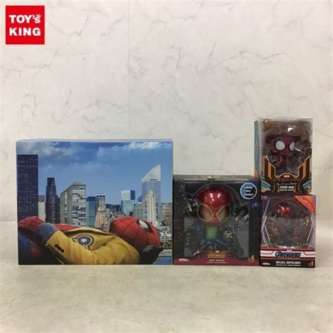 【未使用に近い】スパイダーマン アイアンスパイダー ディフォルメ フィギュア 未開封美品 カプキャラ Marvel アベンジャーズ エンド