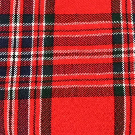 Macfarlane Modern Tartan Homespun Wool Blend Tartan Fabric Etsy