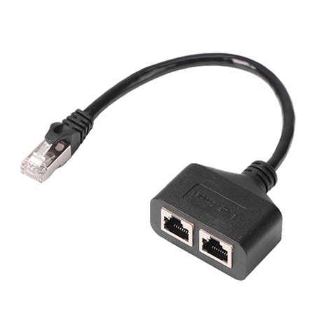 RJ45 Ethernet сетевой сплиттер адаптер ПК ноутбук 1-2 штекер удлинитель ...