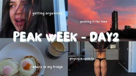 PEAK WEEK DAY 2 WBFF Bikini Comp Physique Update What S In My