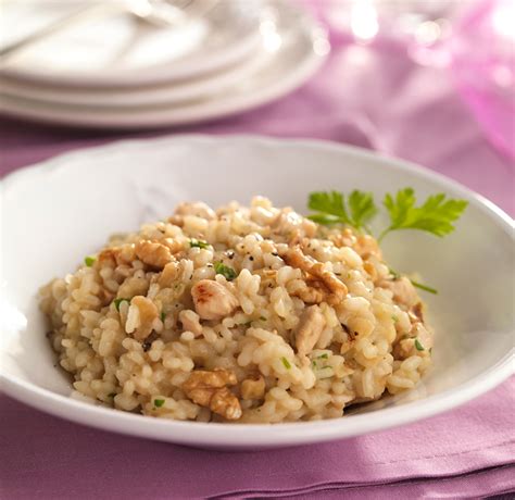 Risotto de Pollo con jamón y champiñones Mil Recetas