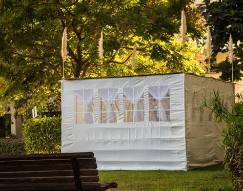 Sukkah Choza Temporal Construida Para El Festival Judío De Sukkot Foto