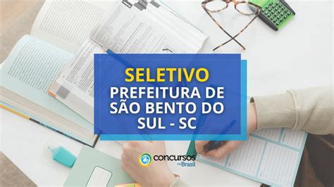 Prefeitura De S O Bento Do Sul Sc Oferece Mensais De At R Mil