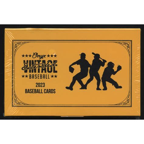 Onyx Vintage Extended Baseball Hobby Box Pristine Auction