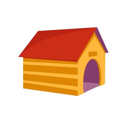 Premium Vector | Concept pet dogs house this illustration features a cute and colorful dog house