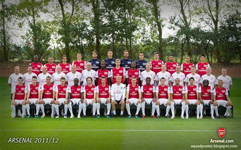 Arsenal First Team Squad 2011/12 | Football Squad Wallpapers