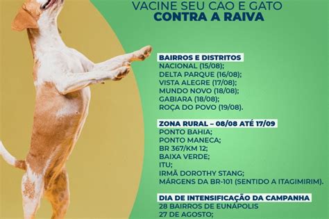 Prefeitura De Eun Polis Inicia Campanha De Vacina O Antirr Bica