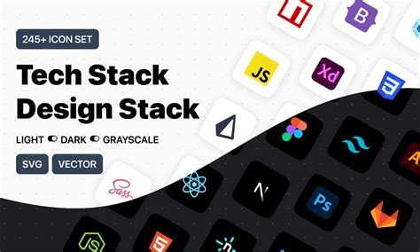 Tech Stack Icons And Design Stack Icons Figma